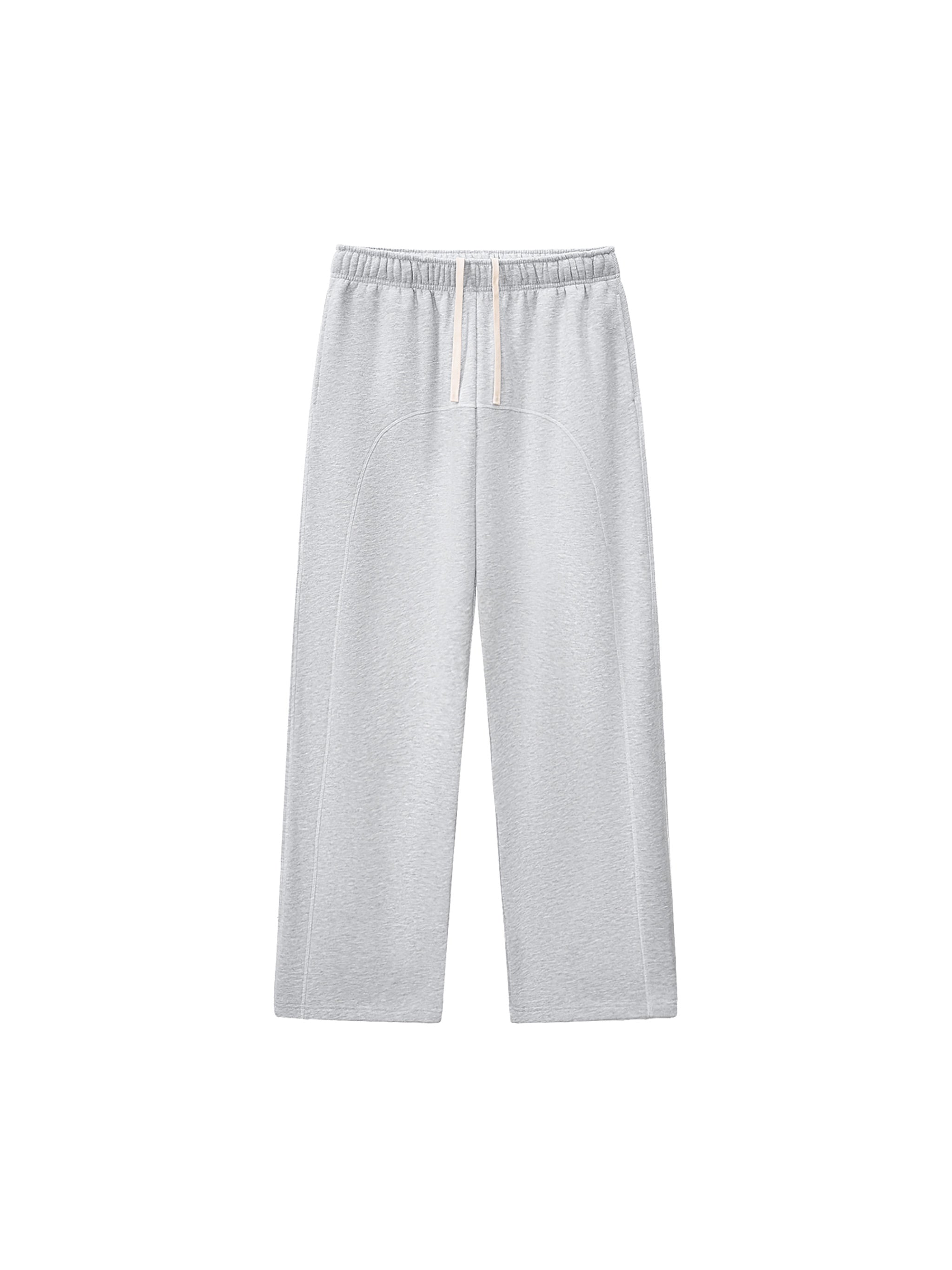 Outline Wide Leg Sweatpants - Grey